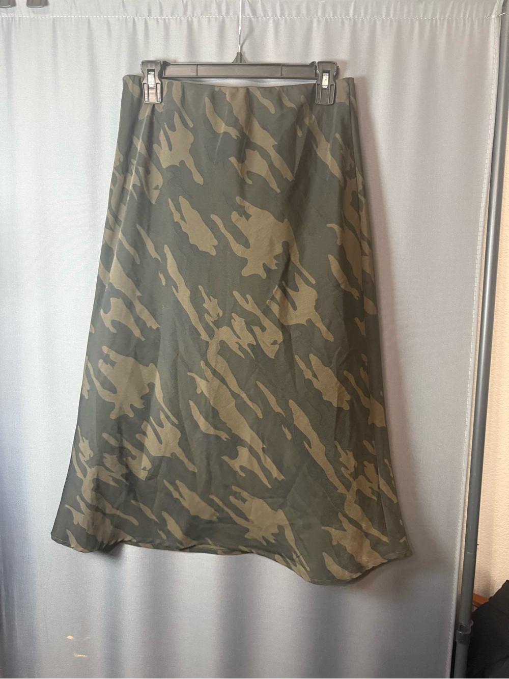 Sanctuary Camouflage A-Line Skirt in Olive and Tan